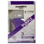 Sunlite Purple LED A19 3 Watt Medium Base 120 Volt UL Listed LED - Image 2