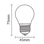 Westinghouse LED Single Globe G45 5W 30K - Image 2