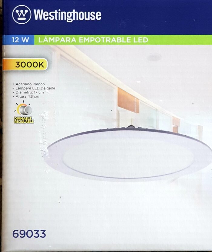 Westinghouse Flat Panel Round LED 12W 30K Warm White - Image 2