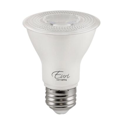 Euri 7W PAR 20 Dim LED Bulb 60W Equiv 5000K E26 Base 2PK