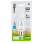 Sunlite Flame Tip LED Dim 4.5W (40W Equivalence) E12 27K - Image 2