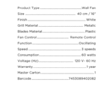 Westinghouse 16" Orbital Ceiling Fan White - Image 3