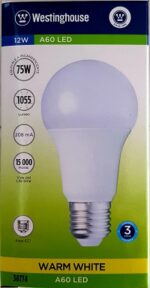 Westinghouse A60 LED 12W 30K (75W Equivalent) - Image 2
