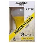 Sunlite Yellow LED A19 3 Watt Medium Base 120 Volt UL Listed LED - Image 3