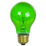 Sunlite 25 Watt A19 Colored, Medium Base, Transparent Green