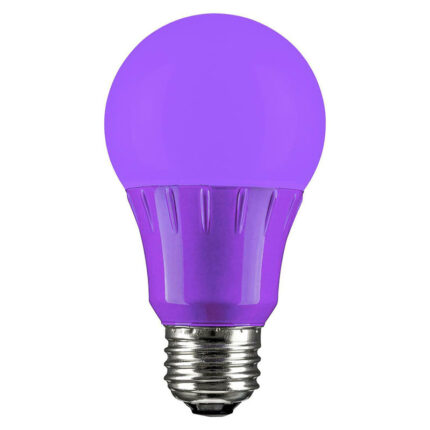 Sunlite Purple LED A19 3 Watt Medium Base 120 Volt UL Listed LED