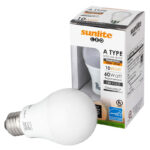 Sunlite A19 LED 12 Watt (75W Equival Cool White 40K Dimmable
