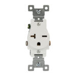 Enerlites – Industrial Grade Single, 20A, 250V, 6-20R White
