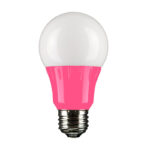 Sunlite Pink LED A19 3 Watt Medium Base 120 Volt UL Listed LED