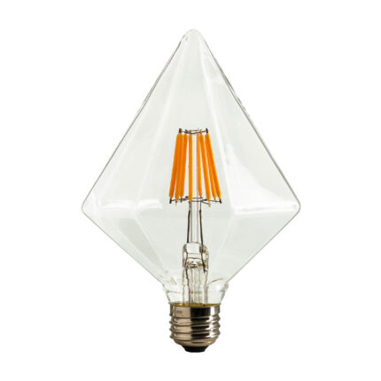 Sunlite Vintage Diamond LED Dimmable Clear AQ E26 60W (48W Equivalent)