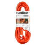 Sunlite 25-Foot Outdoor Extension Cord Three Prong Polarized Sockets, Heavy Duty - Image 2
