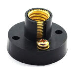 Black Plastic Lamp Holder 2"