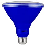 Sunlite 81477 LED PAR38 Blue Recessed Bulb 15 Watt  Medium Base 120 Volt ETL Listed