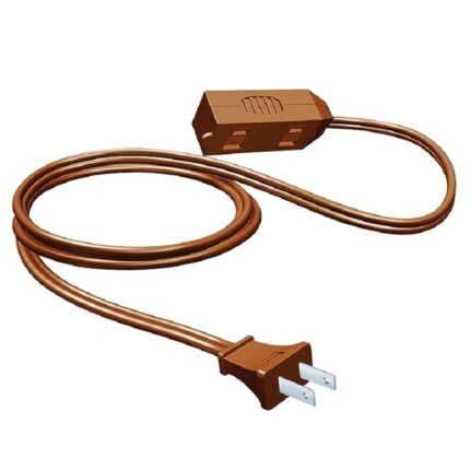 Stanley Indoor CordMax 9FT 3-OUTLET EXTENSION Brown