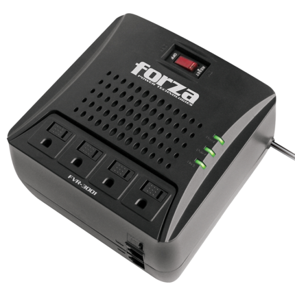 Forza Automatic Voltage Regulator (AVR) 3000VA/1500W, 4 Out, RJ45,120V