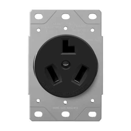 Enerlites - Industrial Grade Flush Mount Receptacle, 30A, 10-30R