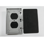 8821-WPH-GY - 1-Gang Weatherproof Duplex Horizontal Mount Wall Plate - Image 2