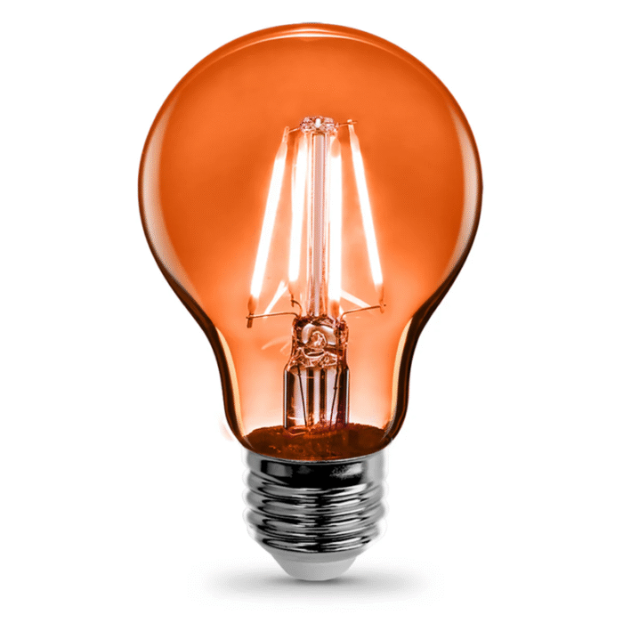 Feit A19 TRANSPARENT ORANGE LED - Image 3