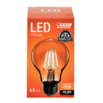 Feit A19 TRANSPARENT ORANGE LED - Image 2