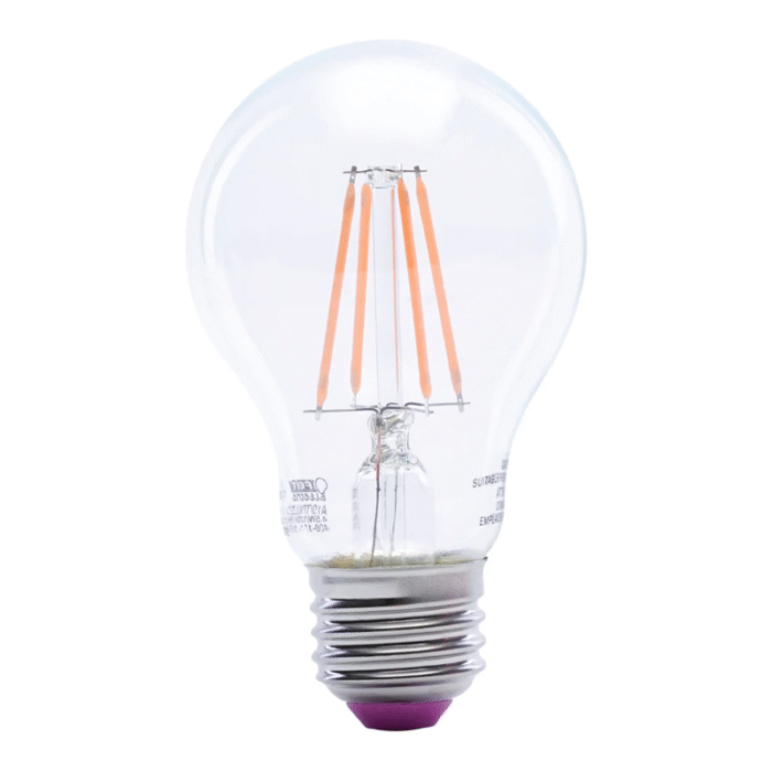 Feit A19 TRANSPARENT PINK LED - Image 3