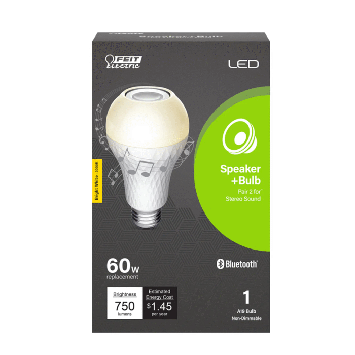 Feit A19 Bluetooth Speaker LED Bulb - Image 2