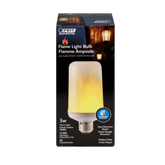 Feit Cylinder Flicker Flame Up LED - Image 2