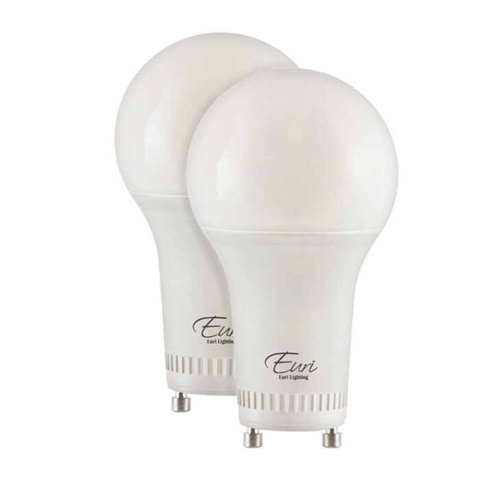 Euri A19 Dimmable 60W Equiv 8W GU24 Base 800lm 50K 2PK - Image 2