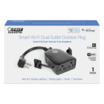 Feit 2 Outlet WET Location WIFI 1PK Black - Image 2