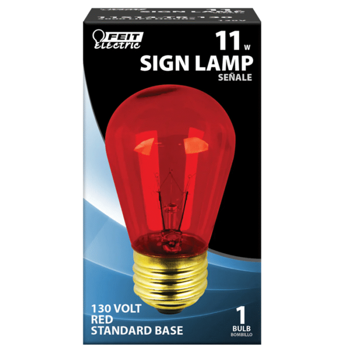 Feit Red Incandescent Sign Lamp - Image 2