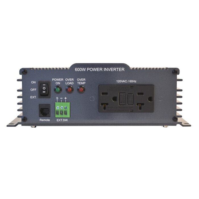 DC-AC Inverter Pure Sine Wave 600W 120VAC 24VDC - Image 2