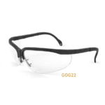 BROWN USA CLEAR SAFETY GLASSES