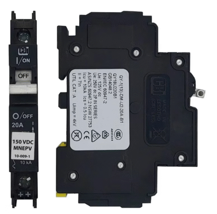 MidNiteSolar MNEPV20A 20A 150VDC Din Rail Breaker