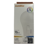 Sunlite A19, LED, 11W, Dimmable, 120V, 27K-65K, E26