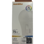 Sunlite A19, LED, 11W, Dimmable, 120V, 27K-65K, E26